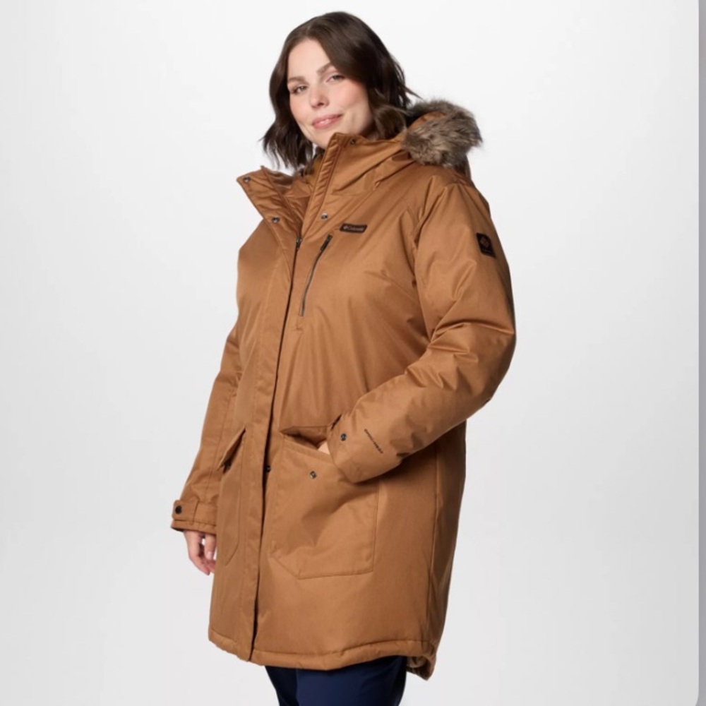 NWT Columbia Omni Heat Suttle Mountain mid length coat with hood
